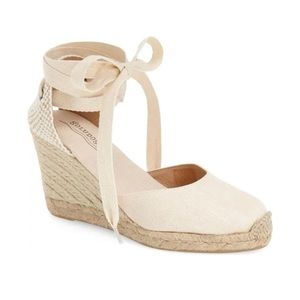 NWOT SOLUDOS WEDGE LACE-UP ESPADRILLE SIZE 9.5